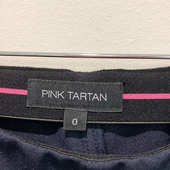 Pink Tarten Blue Scuba Ponte Straight Leg Pant - Picture 12 of 14